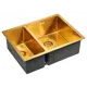 Кухонная мойка Paulmark PM225944-BGR Zusat 59x44x20 см нержавеющая сталь цвет золото
