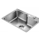 Врезная мойка Oulin Ol-cs210s 46x70x20 см нержавеющая сталь цвет сатин
