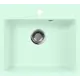 Мойка под столешницу Aquagranitex M-56 61x55x25 см мрамор цвет салатовый