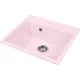 Мойка под столешницу Aquagranitex M-56 61x55x25 см мрамор цвет розовый