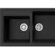 Кухонная мойка Topzero Demi Cosmos 86x57.5x21 см искусственный камень цвет черный