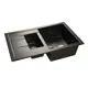 Мойка под столешницу Granfest Quadro GF-Q775KL 93x57x25 см мрамор цвет черный