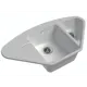 Мойка под столешницу Ewigstein Wink 80kf 101x57x25 см гранит цвет белый иней