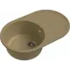 Кухонная мойка Ewigstein Elegant r50f 80x52x25 см гранит цвет бежевый