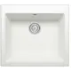 Врезная мойка Tolero R-111 55.50x60x20 см гранит цвет белый