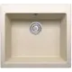 Врезная мойка Tolero R-111 55.50x60x20 см гранит цвет светло-бежевый