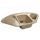 Мойка под столешницу Granfest Corner 109x62x23 см мрамор цвет бежевый