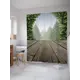 Шторка для ванной комнаты JoyArty sc_31549 200x180см цвет зеленый