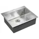 Врезная мойка Paulmark Brim PM215951-BS 59x51x20 см нержавеющая сталь цвет золото