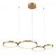Люстра подвесная светодиодная VELE LUCE VL7244P04 30 м² теплый белый свет цвет латунь