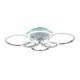 Люстра потолочная светодиодная ALMA LIGHT ALC00102CH-RGB-LED.6x132W 20 м² изменение цвета RGB цвет серый серебристый