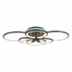 Люстра потолочная светодиодная ALMA LIGHT ALC00072BN-RGB-LED.6x168W 26 м² изменение цвета RGB цвет коричневый