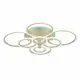 Люстра потолочная светодиодная ALMA LIGHT ALC00100SL-3000-6000K-LED.8x212W 34 м² изменение оттенков белого цвет серый серебристый