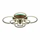 Люстра потолочная светодиодная ALMA LIGHT ALC00100BN-3000-6000K-LED.8x212W 34 м² изменение оттенков белого цвет коричневый