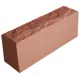 Кирпич одинарный колотый M100 терракотовый 250x120x65 мм 1 НФ