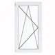 Окно пластиковое ПВХ Deceuninck одностворчатое 1410x870 мм (ВxШ) левое двуxкамерный стеклопакет белый/белый