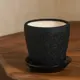 Горшок цветочный 5469909 Ориана 10 см 1.2 л керамика черный