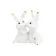 Фигурка декоративная 8х5х9 см Elan Gallery Зайчата поцелуй белая с золотом