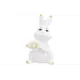 Фигурка декоративная 5.5х4.5х9 см Elan Gallery Зайка с сердцем белая с золотом