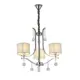 Люстра потолочная LUMINA DECO LDP 8443-3 CHR Fontenea 3 лампы 8 м² цвет серый