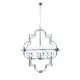 Люстра потолочная LUMINA DECO LDP 8020-6 CHR+WT Baltimore 6 ламп 16 м² цвет серый