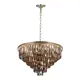 Люстра потолочная хрустальная Lumina Deco LDP 6002-600 GD+GY Chici 18 ламп 48 м² цвет золото