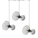 Люстра потолочная LUMINA DECO LDP 6819-3 GY Warni 6 ламп 11.20 м² цвет серый