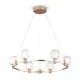Люстра подвесная светодиодная FREYA FR4005PL-06G1 LED 20 м² теплый белый свет цвет золото