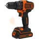 Дрель-шуруповерт аккумуляторная Black&Decker BDCDD186KB, 18 В Li-ion 2x1.5 Ач