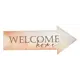 Табличка указатель Welcome Home 10x25 см