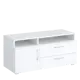 Тумба под телевизор Мебельная фабрика 1+1 1650 110x50x45 см ЛДСП цвет белый