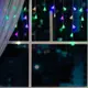 Электрогирлянда комнатная Luazon lighting 3556864 бахрома 1.8x1.8 м 48 ламп разноцветный 1 режим работы