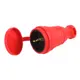 Розетка Эра R8-RED-IP44 каучуковая c заземлением прямая 16A IP44 красная