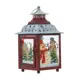 Новогоднее украшение Фонарик 13x26x13 см Бордовый
