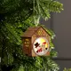 Елочная игрушка Домик со снеговиками Luazon lighting 6117288 5.5 см х 7 см бежевый