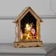 Светящаяся электрическая фигура Дом с дедом морозом для дома Luazon lighting 6 ламп h 4 см разноцветный