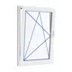 Пластиковое Окно ПВХ VEKA WHS 60 одностворчатое ширина 60 х высота 120 см поворотно-откидное с ручкой справа Rhapsody однокамерный стеклопакет