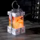 Светящаяся электрическая фигура Белый подарок со снеговиком для дома Luazon lighting 12 ламп h 11.5 см белый