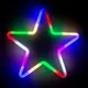 Светящаяся электрическая фигура Звезда для дома Luazon lighting 1 ламп h 28 см разноцветный