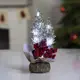 Светящаяся электрическая фигура Ёлочка в снегу для дома Luazon lighting 10 ламп h 19 см разноцветный
