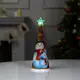 Светящаяся электрическая фигура Ёлка со снеговиками для дома Luazon lighting 2 ламп h 21 см разноцветный