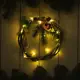 Светящаяся электрическая фигура Венок с ягодами для дома Luazon lighting 20 ламп h 4 см коричневый