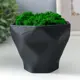 Кашпо Фантазия Simaland 11.5 см 0.2 л бетон черный