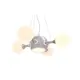 Светильник подвесной LUMINA DECO LDP 081018-5 Boategga 5 ламп 60 м² цвет хром