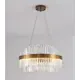 Люстра подвесная LUMINA DECO LDP 8017-600 MD Ringletti 1 лампа 16 м² цвет бронза