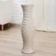 Ваза Simaland напольная "Геометрия" волны и зигзаг, 17x60 см бежевый