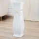 Ваза Simaland напольная "Данте" зигзаг со шнурком, 15x60 см белый