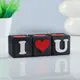 Подсвечник Simaland для интерьера "Люблю тебя" цвет: "Эбен" 3 штуки, 6x6x6 см аромат клубники
