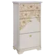 Комод Bogacho 62x123x41 см 4 ящика МДФ цвет бежевый 11619/кремовый