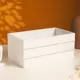 Кашпо деревянное 25x14x11 см белый